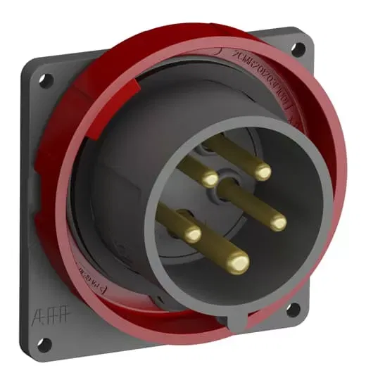 Вилка с прямым фланцем Easy&Safe 416EBU6W 16А 3P+N+E IP67 6ч ABB 2CMA101270R1000