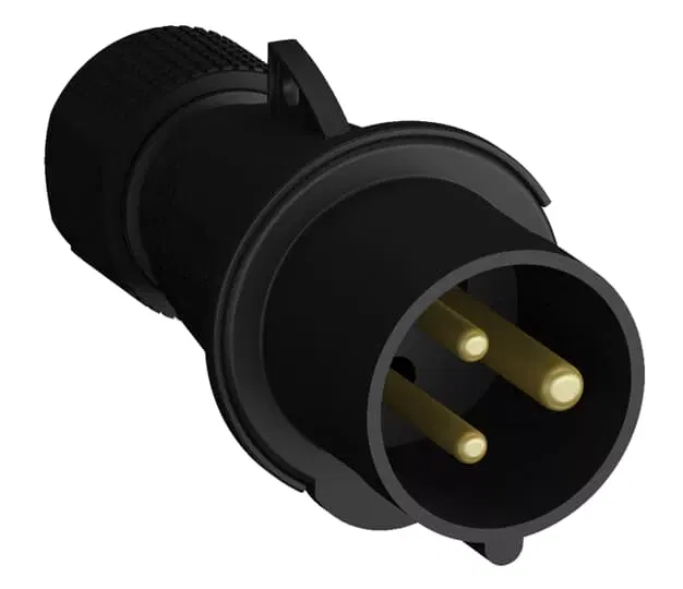 Вилка кабельная Easy&Safe 216EP9B 16А 2P+E IP44 9ч черн. ABB 2CMA103598R1000