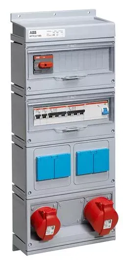 Бокс с розет в сбореMPR32/1MS,IP44,пласт 2CMA168984R1000 ABB