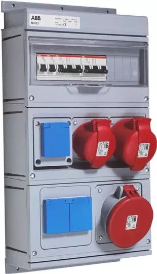Бокс MP63 с розеткой в сборе IP44 пластик ABB 2CMA168990R1000