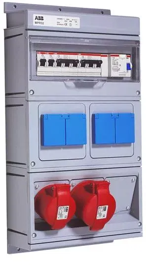 Бокс MPR32 с розеткой в сборе IP44 пластик ABB 2CMA168991R1000