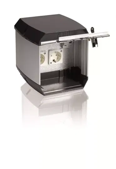 Бокс с разъемами в сборе CW050 2хSchuko ABB 2CMA177456R1000