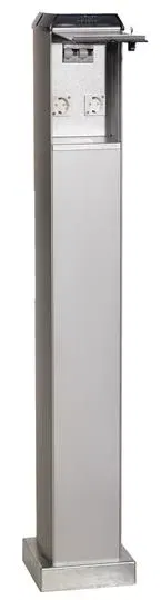 Стойка электропитания CWL10 в сборе 2хSchuko до 35 DIN модулей ABB 2CMA177751R1000