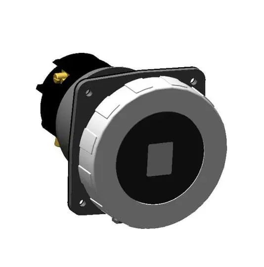 Розетка панельная 2125RU6W LP 125А 2P+E 6ч с прямым унифицир. фланцем IP67 ABB 2CMA192729R1000