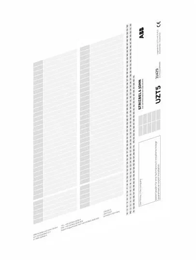 Набор маркировки UK600 ABB 2CPX031429R9999