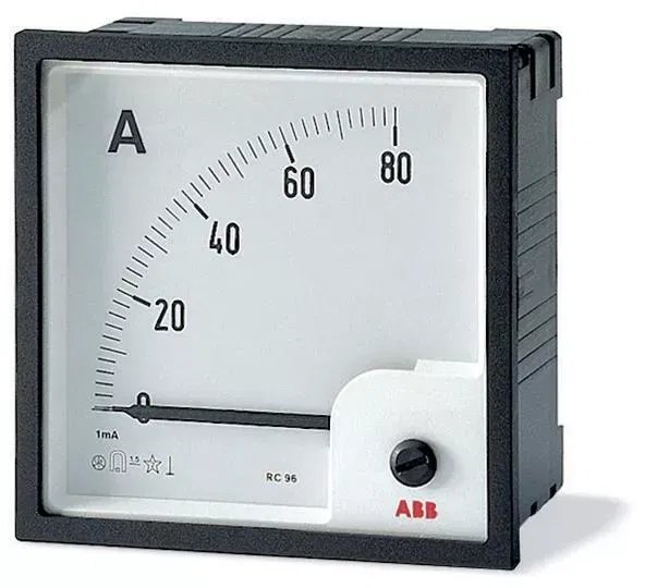 Амперметр переменного тока AMT1-A5/96 трансф. вкл. без шкалы ABB 2CSG323260R4001