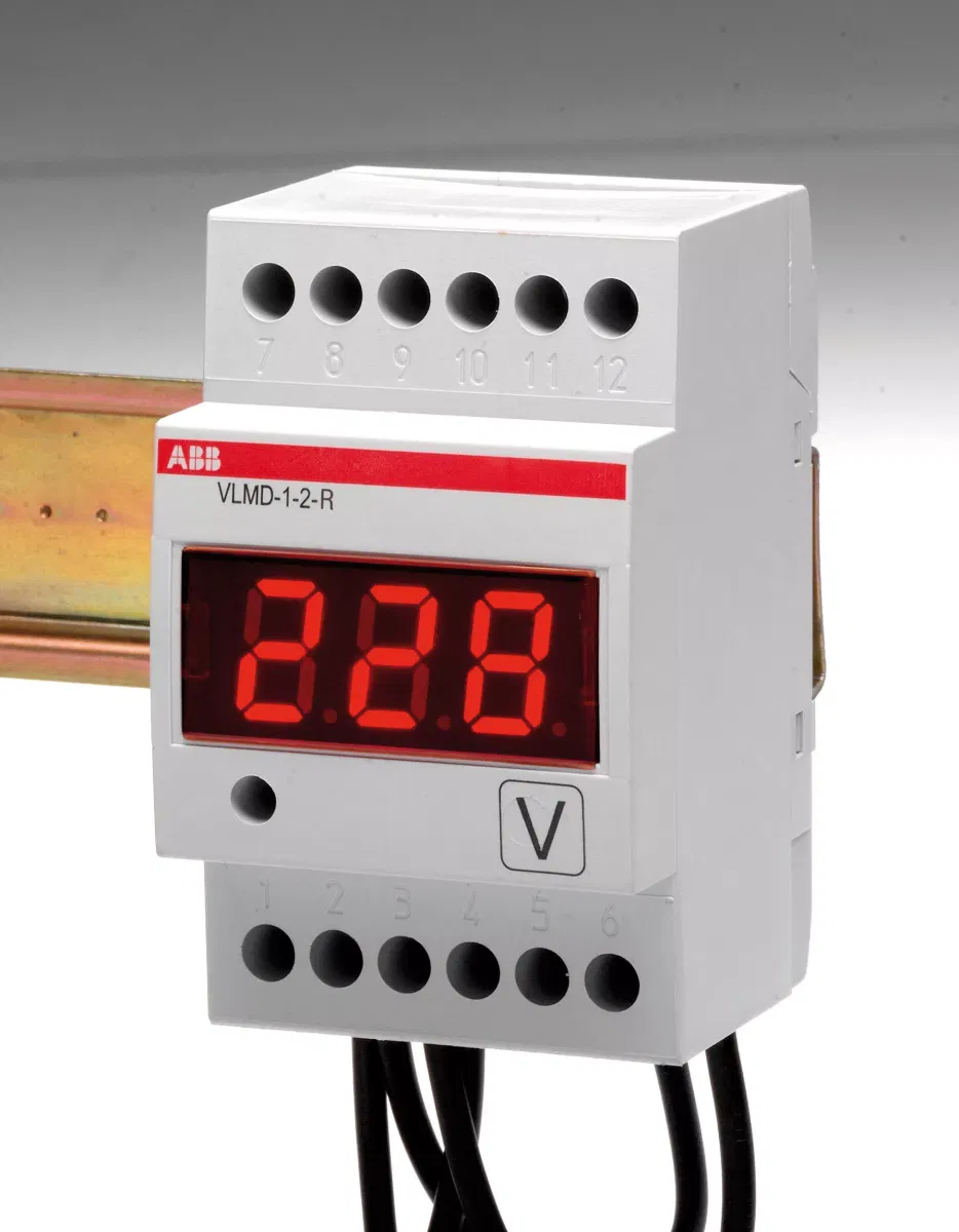 Вольтметр цифровой универс. релейный выход VLMD-1-2-R ABB 2CSM274693R1011