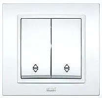 Выключатель 2-кл. Zena проходной бел. ABB 500-010200-211