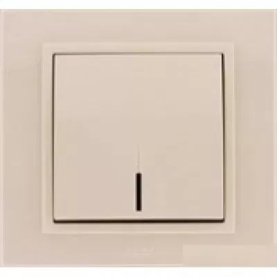 Выключатель 1-кл. Zena с подсветкой Led крем. ABB 500-010300-201