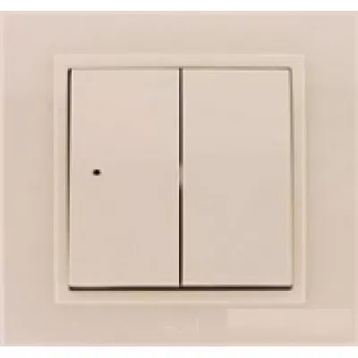 Выключатель 2-кл. Zena крем. ABB 500-010300-202