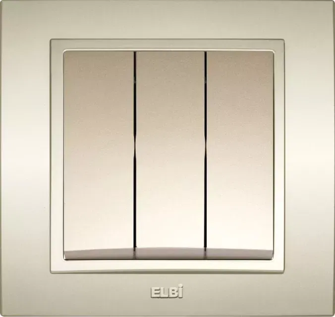Выключатель 3-кл. Zena титаниум ABB 500-011400-254
