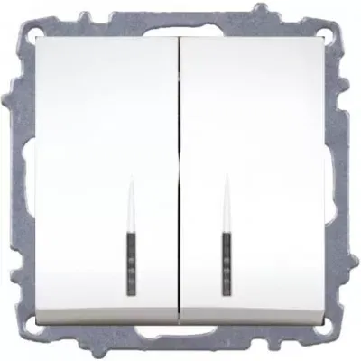 Выключатель 2-кл. Zena жемчуг ABB 500-012500-202