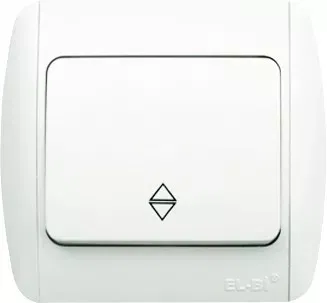 Выключатель 1-кл. ZIRVE проходной бел./бел. ABB 501-010202-209