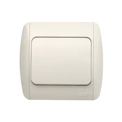 Выключатель 1-кл. ZIRVE проходной с подсветкой Led крем./крем. ABB 501-010303-210