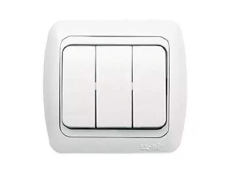 Выключатель 3-кл. ZIRVE крем./крем. ABB 501-010303-254