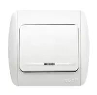 Выключатель 1-кл. ZIRVE с подсветкой Led вишня ABB 501-010601-201