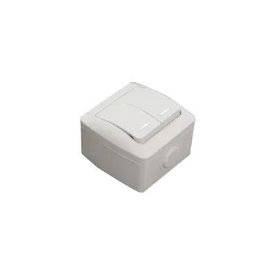 Выключатель 2-кл. EVA с подсветкой Led IP54 ABB 554-011500-203