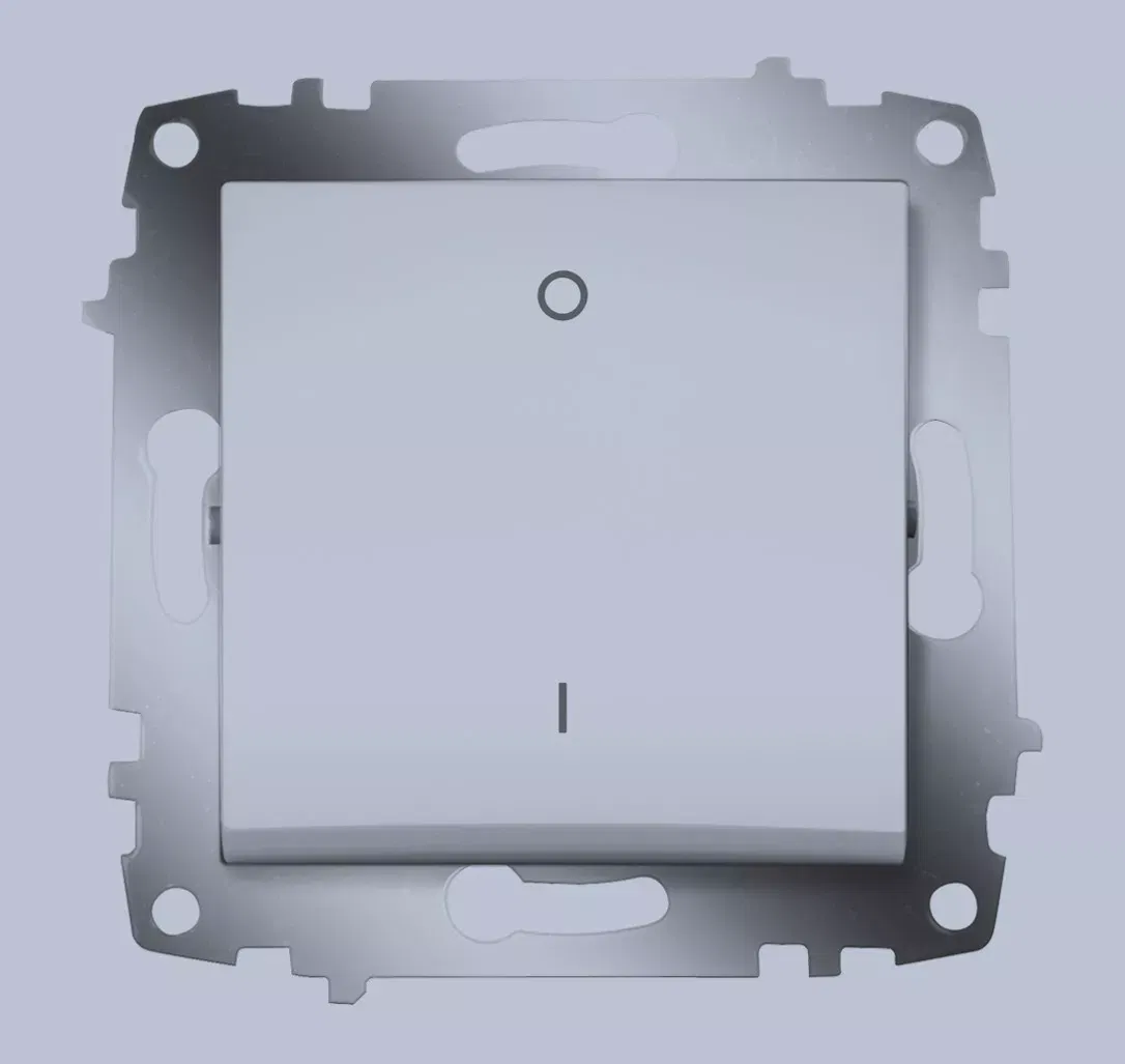 Выключатель 1-кл. 2п СП Cosmo 10А IP20 алюм. ABB 619-011000-269