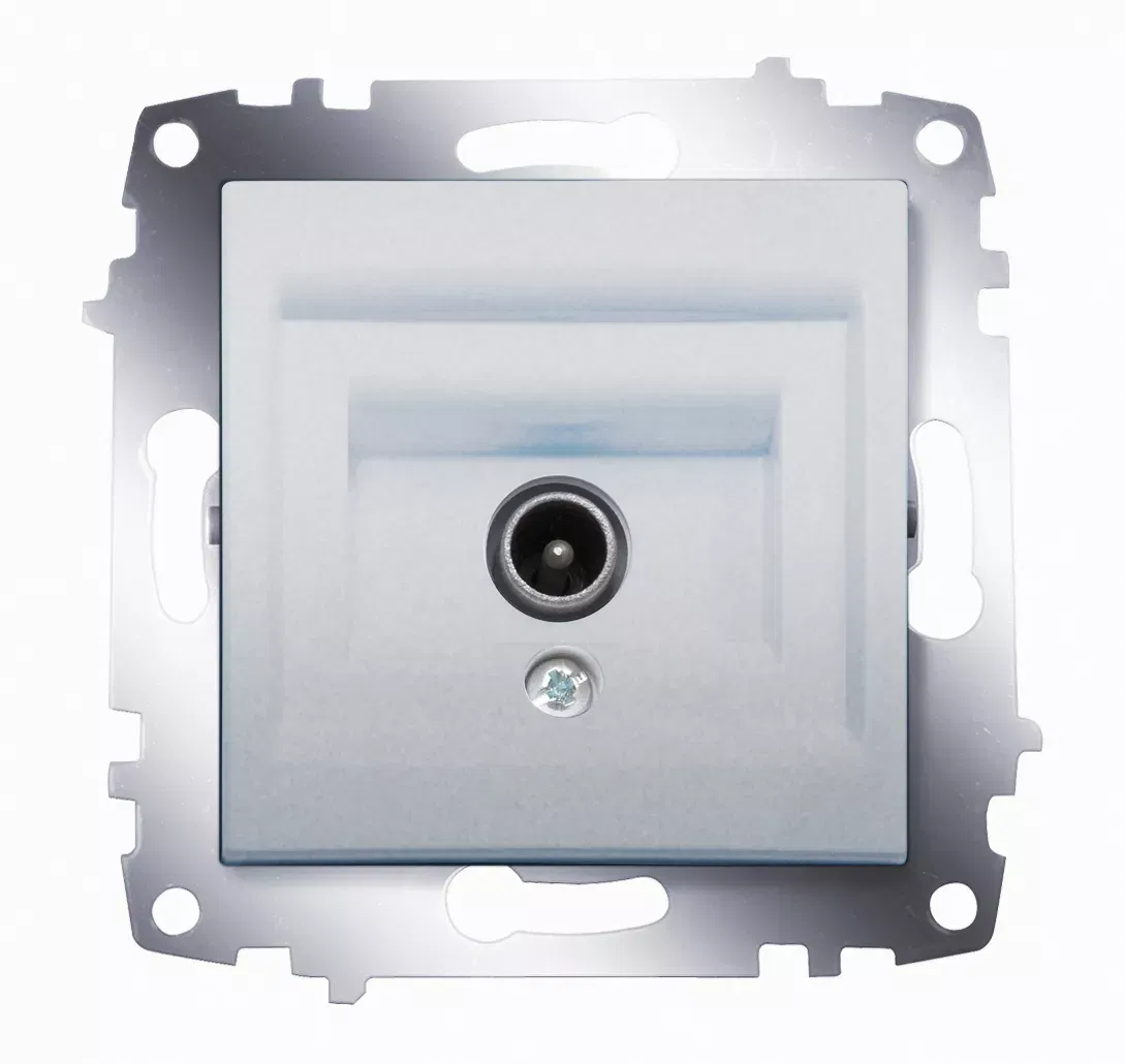 Механизм розетки TV Cosmo без потерь с экранированием алюм. ABB 619-011000-274