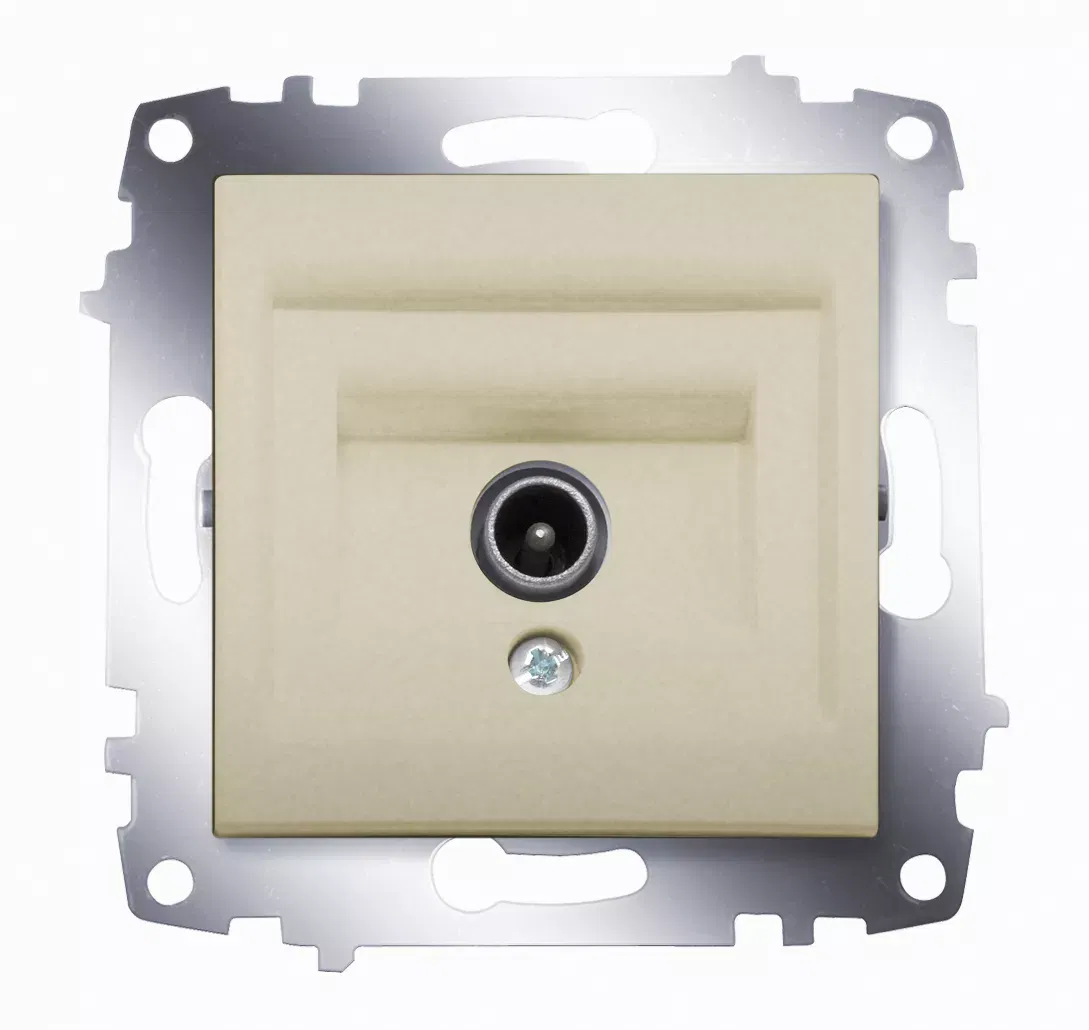 Механизм розетки TV Cosmo без потерь с экранированием титаниум ABB 619-011400-274