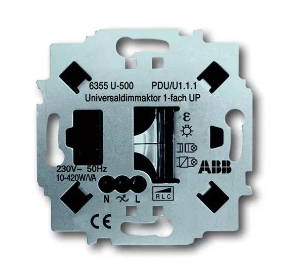 Светорегулятор универс. 6355 U-500 1х 450Вт FM ABB 6310-0-0098