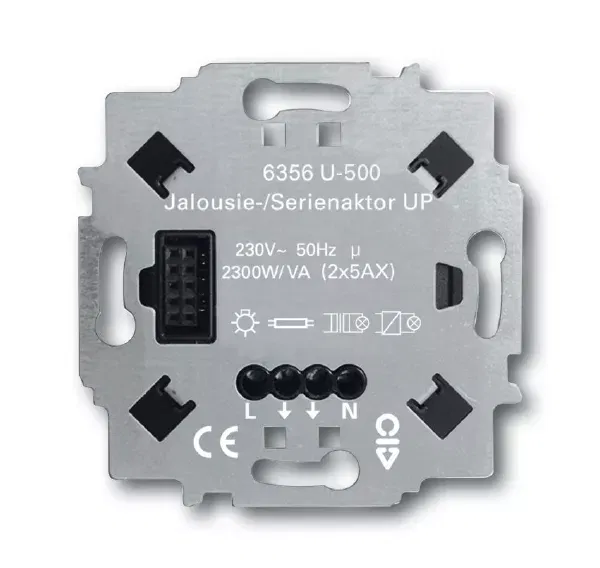 Жалюзиактор/реле 2-кан. 6356 U-500 2300Вт FM ABB 6310-0-0099
