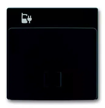 Плата центральная (накладка) 6478-81 для блока питания micro USB - 6474 U Future антрацит/черн. ABB 6400-0-0013