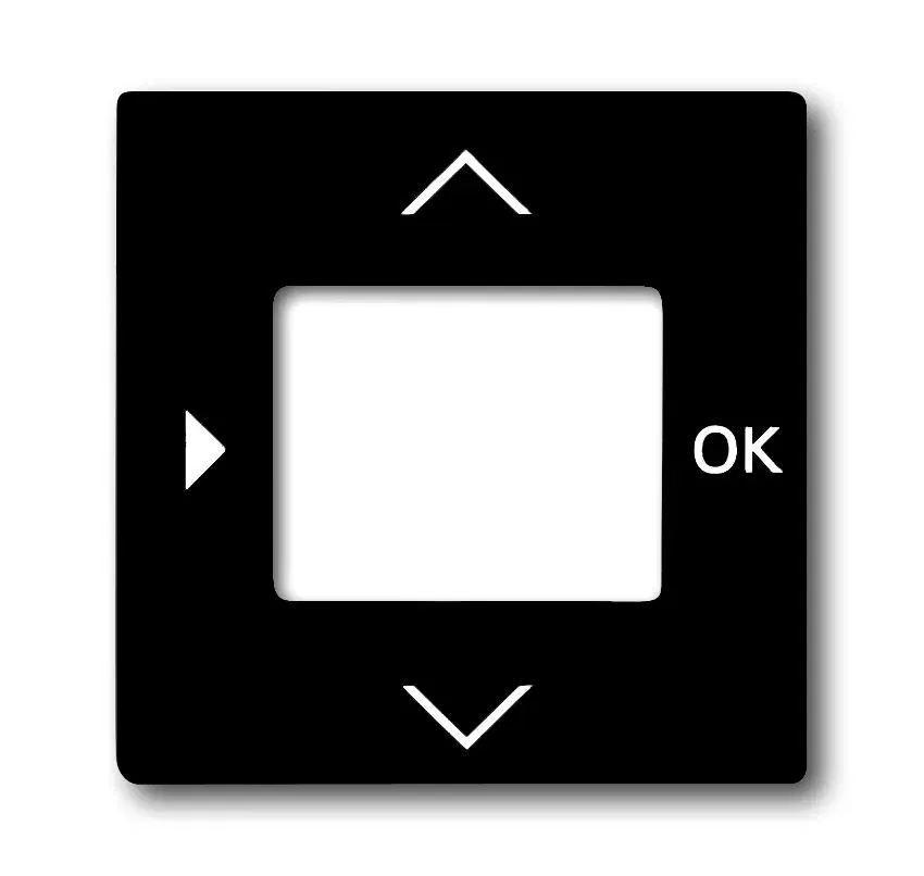Плата центральная (накладка) для таймера 6455 6456 Basic 55 chateau-black ABB 6430-0-0393