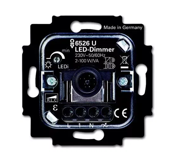 Механизм светорегулятора LED клавишный 2-100Вт/ВА ABB 6512-0-0323