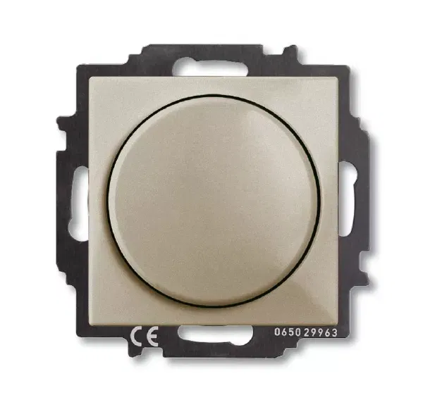 Механизм светорегулятора Busch-Dimmer с центральной платой 60-400Вт Basic 55 шампань ABB 6515-0-0845