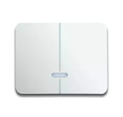 Клавиша для 2-канального светорег. 6565 U alpha nea бел. глянцевый ABB 6599-0-2894
