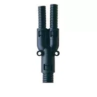 Фитинг AL 3-сторонний пласт. d21-2хd16 черн. (уп.10шт) ABB 7TCA296000R0741