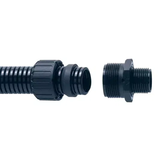 Фитинг AS прямой пласт. d16 PG1 черн. (уп.10шт) ABB 7TCA296000R1643
