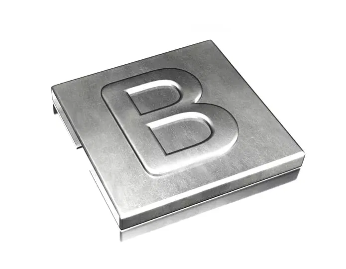 Маркировка для каб. стяжки нерж. сталь "B" (уп.100шт) ABB 7TCG009470R0075