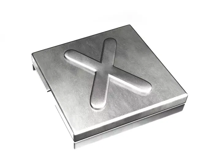 Маркировка для каб. стяжки нерж. сталь "X" (уп.100шт) ABB 7TCG009470R0104
