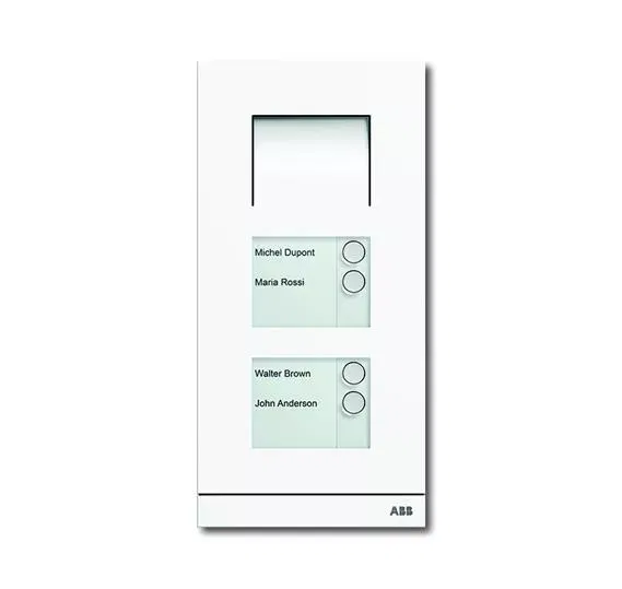Станция вызывная аудио 4-кл. бел. мат. ABB 8300-0-0276