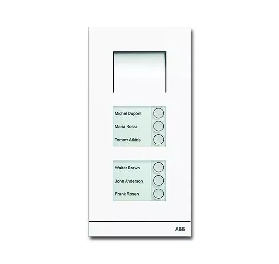 Станция вызывная аудио 6-кл. бел. мат. ABB 8300-0-0277