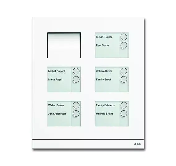 Станция вызывная аудио 10-кл. бел. мат. ABB 8300-0-0278