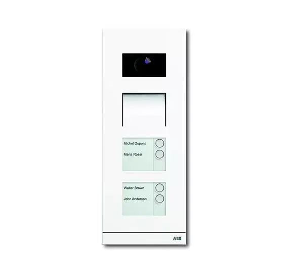Станция вызывная видео 4-кл. бел. мат. ABB 8300-0-0280