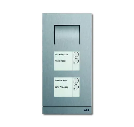 Станция вызывная аудио 4-кл. сталь ABB 8300-0-0284