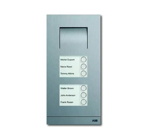 Станция вызывная аудио 6-кл. сталь ABB 8300-0-0285