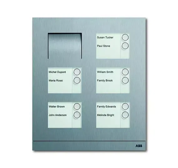 Станция вызывная аудио 10-кл. сталь ABB 8300-0-0286