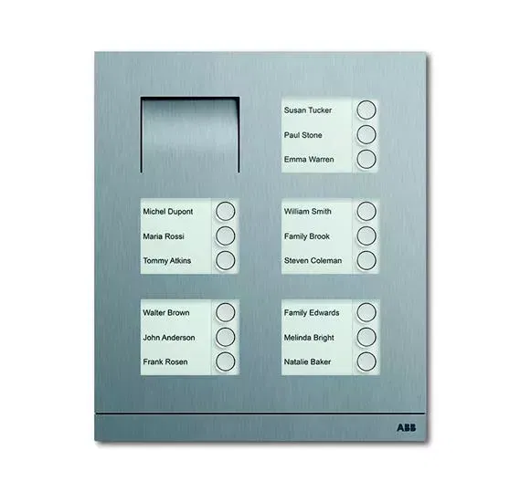 Станция вызывная аудио 15-кл. сталь ABB 8300-0-0287