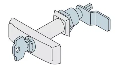 Замок с ключом для шк. SR ABB AA8003