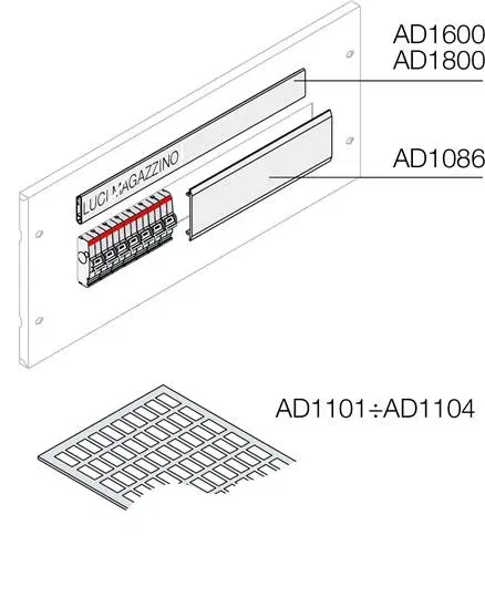 Маркировка 3мод.15х50мм (уп.96шт) ABB AD1103