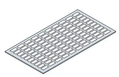 Держатель для этикеток Ш=24мод. (уп.20шт) ABB AD1600