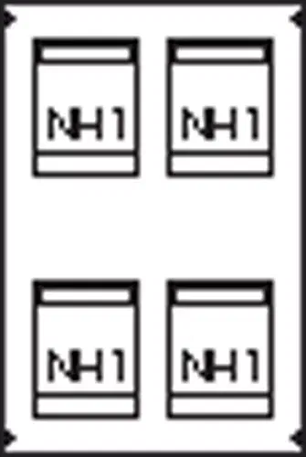 Пластрон для 4 NH1 2ряда/5 реек ABB AG83