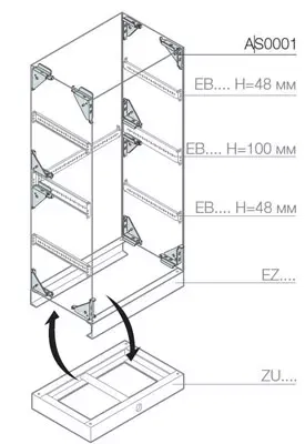 Комплект усиления жесткости шкафа ABB AS0001