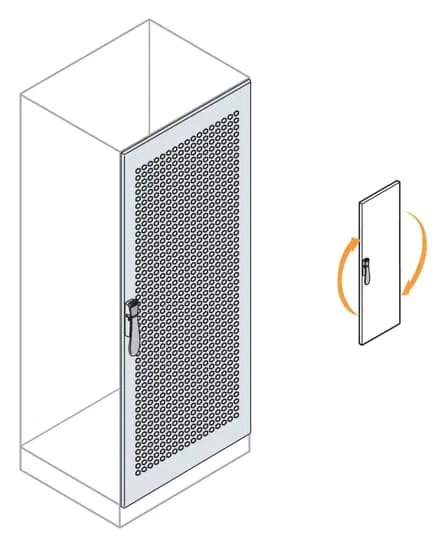 Дверь с перворацией для шкафа 2000х800 ABB EC2084