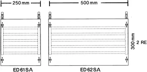 Модуль с шинной системой 2ряда/2 рейки ABB ED62SA